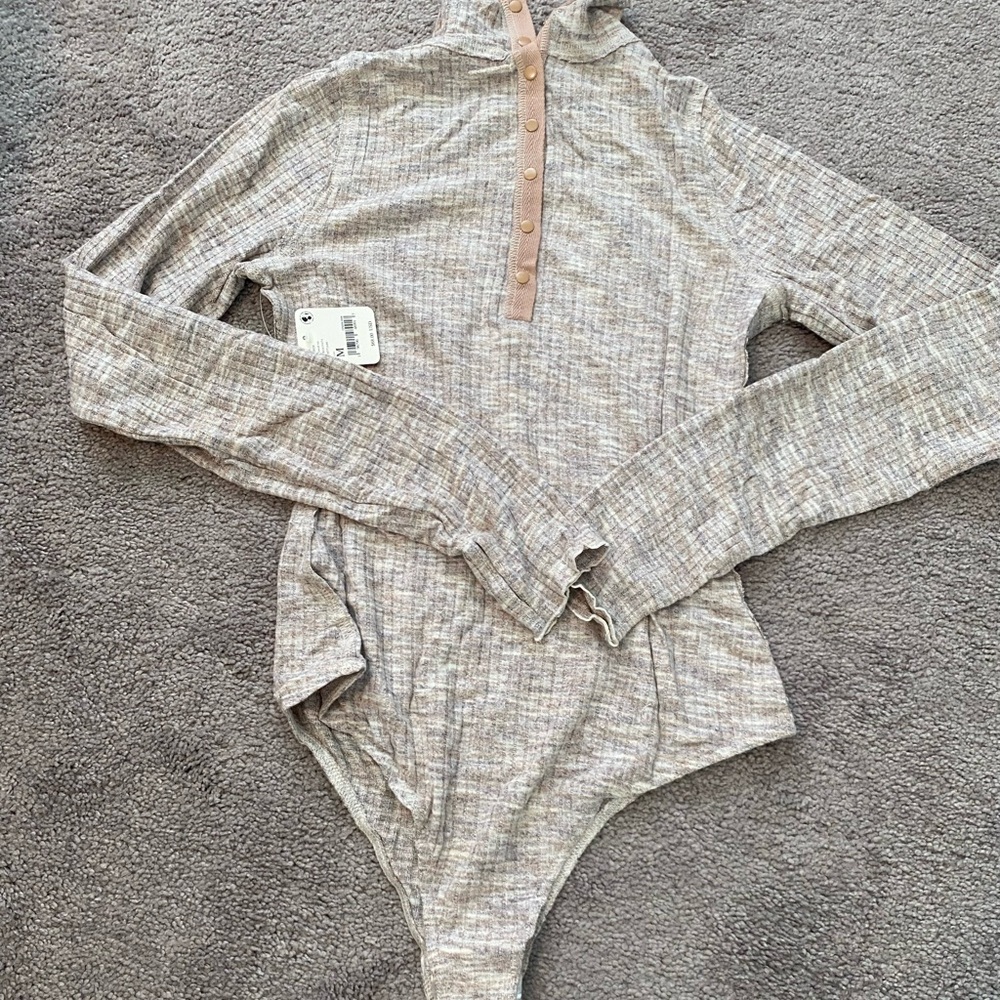 Stylish Gray Women Bodysuit